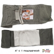 Травмоповязка Кровестоп ИПП 4" (10см) с 1 подушечкой