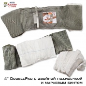 Травмоповязка Кровестоп ИПП 4" T3 (10см) DoublePad с двойной подушечкой и марлевым бинтом