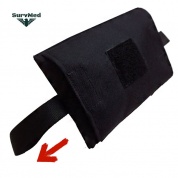 Подсумок под аптечку горизонтальный боковой Str-T "Вырывайка" черный