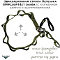 Эвакуационная стропа Петелька SM-pLoop14x1 олива (с карабином дергун с быстросбросом)