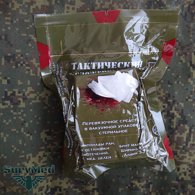 Тактически z-fold бинт (перевязочное z-сложенное средство) Премиум (двуслойная уп.)