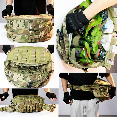 Тактическая медицинская сумка с комплектом медикаментов и принадлежностей типа NAR Squad Kit