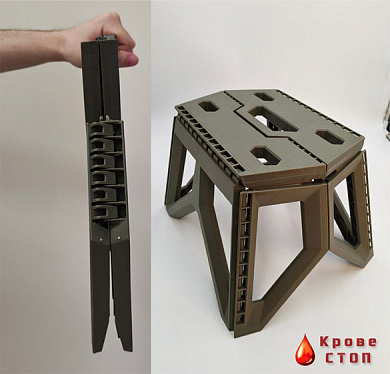 Складная табуретка SM FieldTabouret оливковая