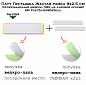Патч Пустышка Желтая рамка 9x2.5 см (прорезиненный шеврон ПВХ с термоклеем) SM PustZh-Gr9025utu